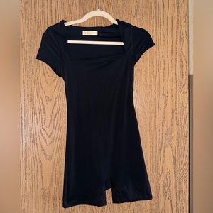 Black Squareneck Jumpsuit